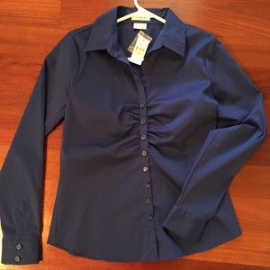 Royal blue blouse